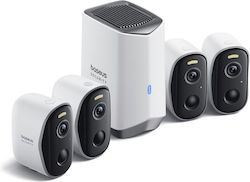 Baseus Sistem de Supraveghere Security N1 Plus 4 Camere Camerelor Wireless Camerelor IP 4MP Baseus Sistem de Supraveghere Security N1 Plus 4 Camere Camerelor Wireless Camerelor IP 4MP