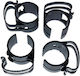 Stairville Snap Light Black 4 Pcs