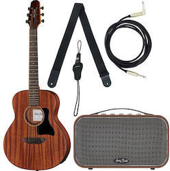 Harley Benton Gs-travel-e Mahogany Bundle