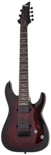 Schecter Omen Elite-7 Ηλεκτρική Κιθάρα 7 Χορδών ST Style με HH Διάταξη Μαγνητών Black Cherry Burst