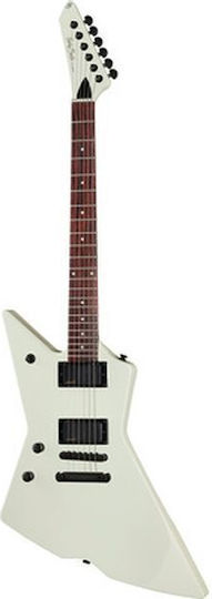 Harley Benton Electric Guitar for Left-handed Explorer White