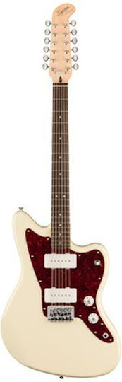 Squier Paranormal Jazzmaster Xii Ow Electric Guitar Offset White
