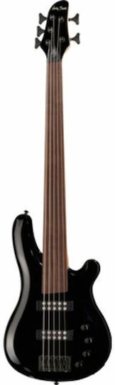 Harley Benton Electric Bass Bk Progressive Series Fretless