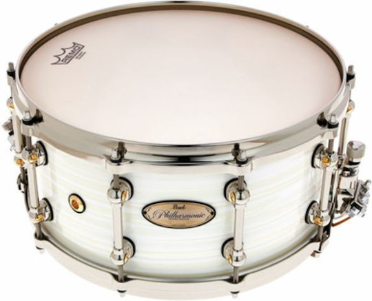 Pearl Ταμπούρο Hölzernes 14" x 6.5" Weiß