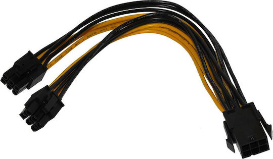 Makki Cable Makki-cable-pcie6-to-2x6 From Pcie 6pin Female To 2x Pcie 6pin Male 24cm Suitable Cryptocurrency Mining