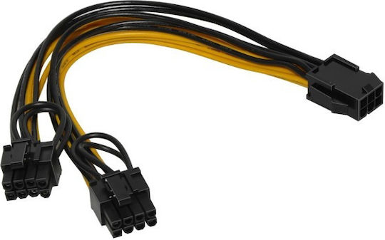 Makki Cable Makki-cable-pcie8-to-2x8 From Pcie 8pin Female To 2x Pcie 8pin Male 24cm Suitable Cryptocurrency Mining