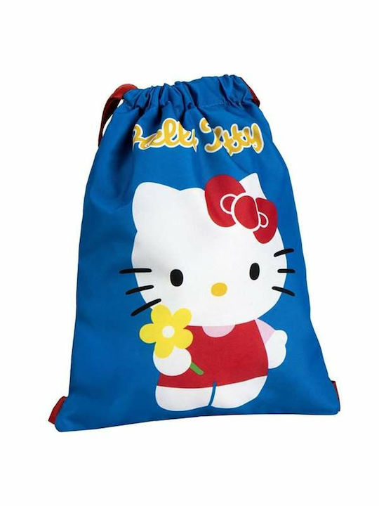 Backpack Strings Hello Kitty Blue 27 X 33 Cm