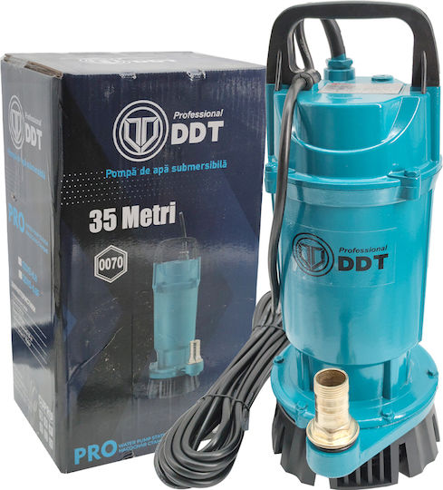 Pompa submersibilă pentru apă curată Ddt Qdxs-0.8 800 W 3 m³/h 2860 rpm 35 metri