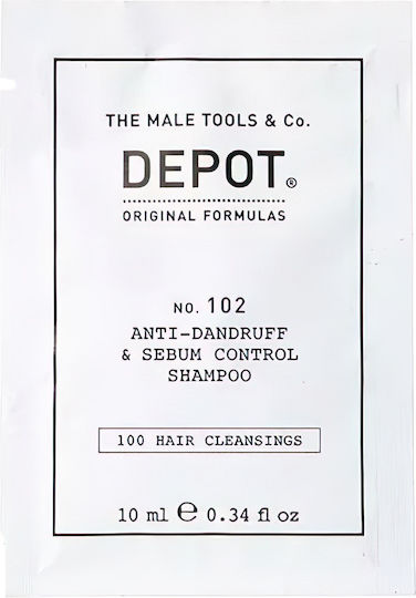Depot Sampon De Păr Pentru Curățarea Părului Nr 102 Complex Botanic Sampon Anti-Mătreață Și Control Sebum 10 Ml