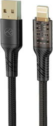 Tellur Прозрачна серия Tll155701 кабел USB A мъжки към Lightning мъжки 1m черен