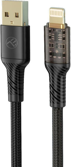 Tellur Transparent Series Tll155701 Lightning Cable Usb A Male to Male 1m Black
