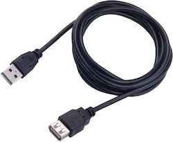 Sbox Usb-1023 Cable Usb Type A M To Usb Type A F 3m Black