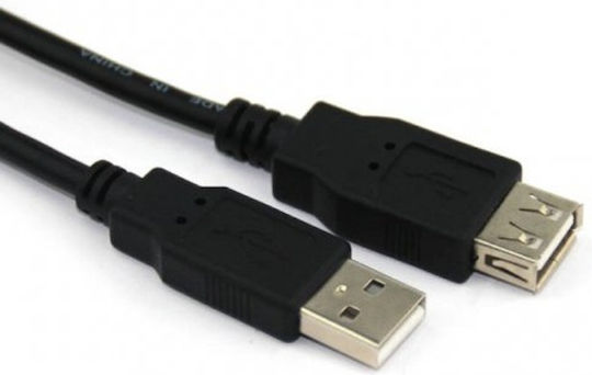 Vcom Cu202-b-1.8m Cablu Usb-a M La Usb-a F 1.8m Negru