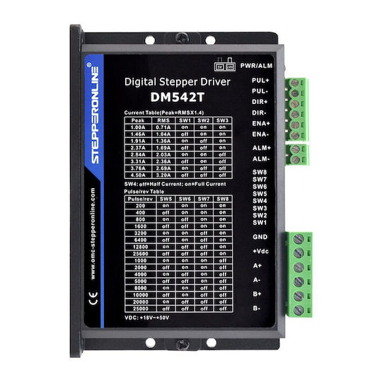 Dm542t Driver Digital pentru Motor Pas cu Pas 1.0-4.2a 20-50vdc Nema 17 Nema 23 Accesorii pentru imprimante 3D