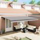 vidaXL Awning fabric Gray
