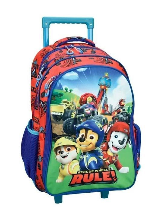 Gim Paw Patrol School Trolley Bag Elementary With Water Bottle Holder 27 Litre 35 x 20 x 46cm