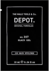 Depot 300 Hair Stylings No 307 Black Botanical Complex Hair Styling Gel Temporary Coverage & Volume Medium Hold 10 Ml