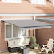 vidaXL Awning fabric Gray