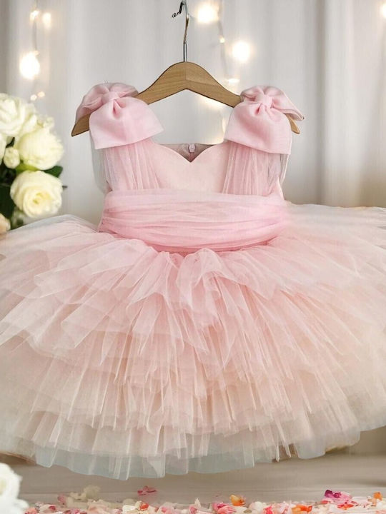 Kinderkleid Ärmellos Pink