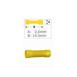 Fast On Cable Terminal St-231/bv 3.1/5.5 100 Pcs Yellow