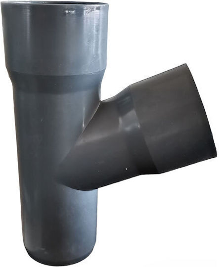 Half Tee Φ040 45° PVC-U Sewer Grey