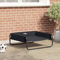 vidaXL Υπερυψωμένο Κρεβάτι Σκύλου Μαύρος 75x75εκ. vidaXL Υπερυψωμένο Κρεβάτι Σκύλου Μαύρος 75x75εκ.