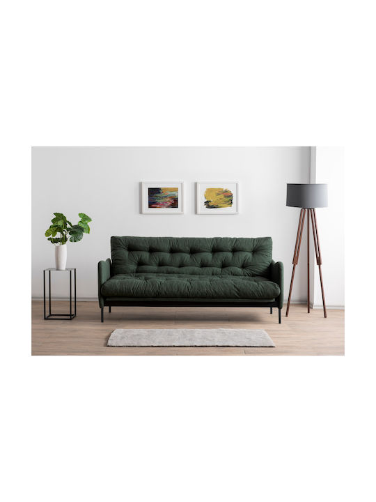 Renge Τριθέσιος Καναπές Κρεβάτι Green 200x82x92εκ.