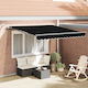 vidaXL Awning fabric Black