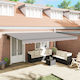 vidaXL Awning fabric Gray 3x5m