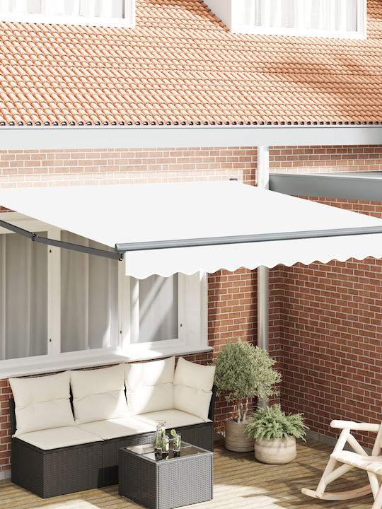 vidaXL Cort Terasă Alb 3.5x2.5m