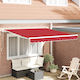 vidaXL Awning fabric Red