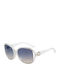 Guess Woman Sunglasses with Black Metallic Frame and Blue Lens GO00010-21W