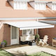 vidaXL Awning fabric White 3x4.5m