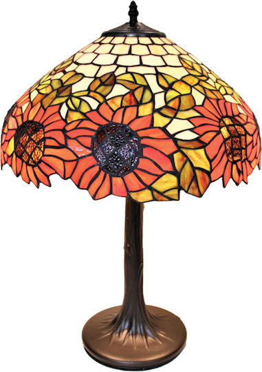 Galifas Metal Vintage Table Lamp for Socket E27 with Shade and Bronze Base