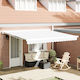 vidaXL Awning fabric White 3.5x4m