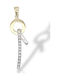 Mentzos Charm Din Aur Alb 14 Carate M2802
