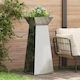 vidaXL Suport Metalic Argintiu Pentru Plante 40x40x101 cm