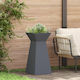 vidaXL Pot Stand Metal Gray 35cmx35cmx73cmcm.