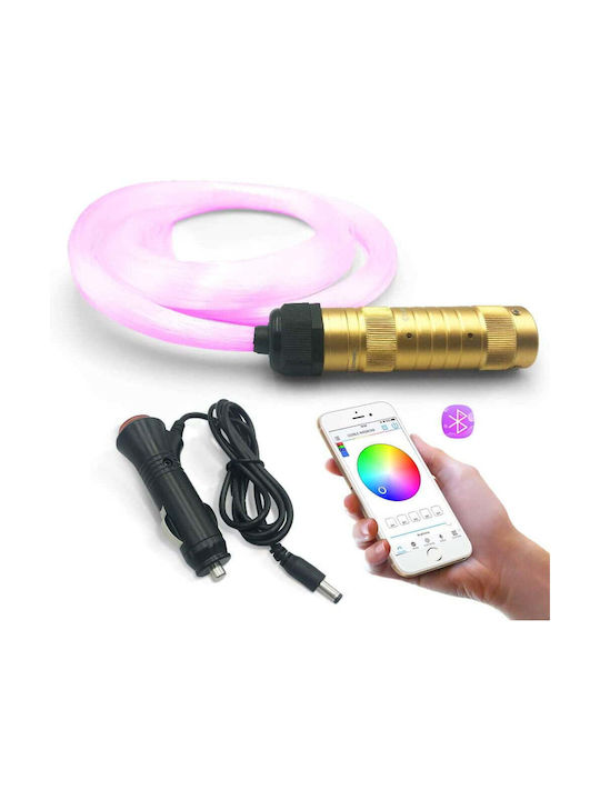 Kit de Fibre Optică pentru Tavan Rgbw Starry Smart 200 Fire 2 Metri 0.75mm Control Bluetooth Aplicație 16 Milioane de Culori Funcție Temporizator Mod Muzică