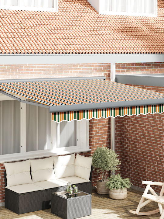 vidaXL Cort Terasă Verde 3.5x2.5m