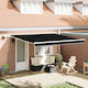 vidaXL Awning fabric Black 3x4m