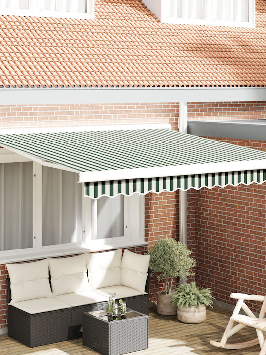 vidaXL Τέντα Βεράντας Πράσινη 3x2.5m