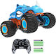 Mașină Teleghidate Rc 4wd 1:16 2.4 Ghz Monster Truck Stunt Car Rotire la 360 de grade Întoarceri la 180 de grade 20 Km/h Off-road Lumini Led Efect ceață Albastru