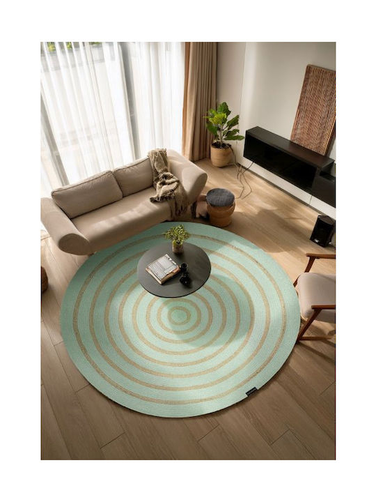 Guy Laroche Maya Rug Round Summer Wicker Washabi