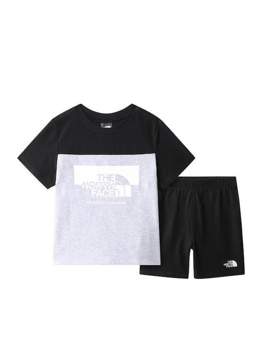 Kids' Set with Shorts Summer 2pcs Black/grey