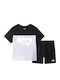 Kids' Set with Shorts Summer 2pcs Black/grey