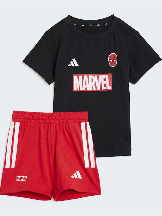 Kids' Set with Shorts Summer 2pcs Black, Red
