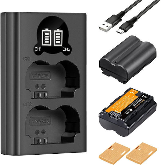 Double Battery Charger Compatible with Fujifilm