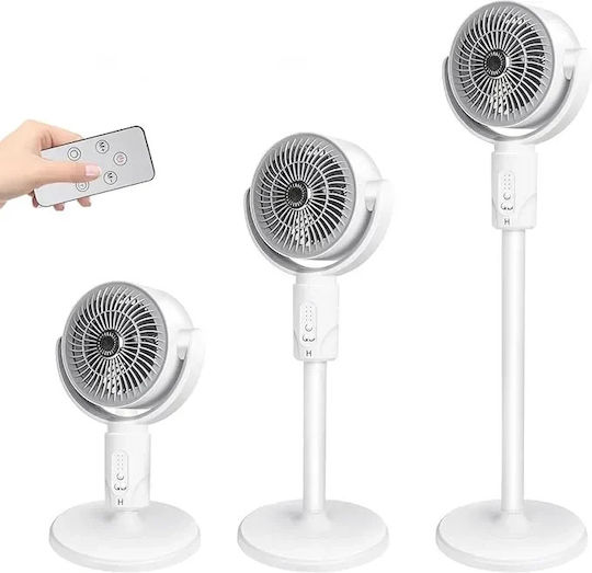Arrango AFS60762 Πολυμορφικός Ανεμιστήρας 10W με Τηλεχειριστήριο Λευκός