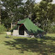 vidaXL Cort Camping Tip Teepee Verde pentru 10 ...